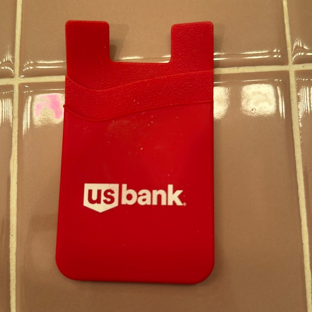 US Bank Red Phone Card Holder